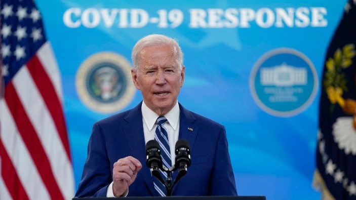 President Joe Biden speaks during an event on COVID-19 vaccinations and the response to the pandemic. (Photo / AP)