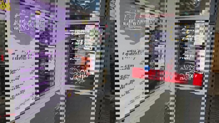 Easter trading hours are advertised at a New World supermarket in Wānaka. Photo / ODT