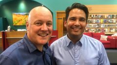 Christopher Luxon and Simon Bridges are taking the party's leadership contest down to the wire. (Photo / Claire Trevett)
