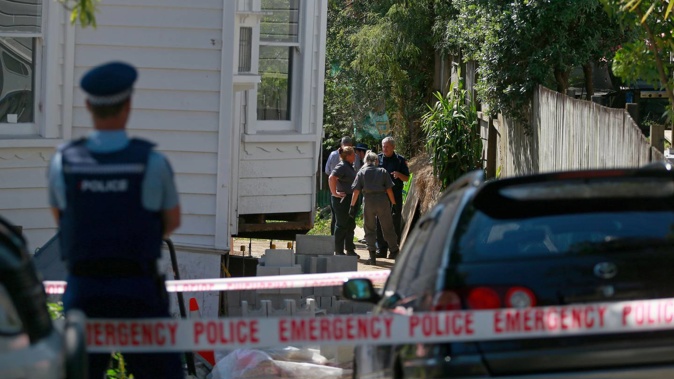 Police are now officially treating the human remains found on Marlborough St, Mt Eden, Auckland, in January 2020 as a homicide. Photo / Alex Burton