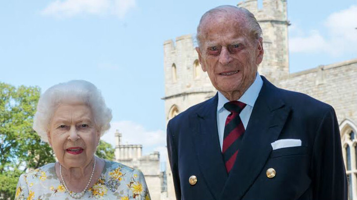 The Queen and Prince Philip celebrating his 99th birthday last year. (Photo / AP)