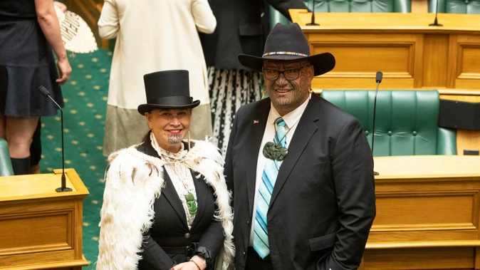 Maori Party coleaders Debbie NgarewaPacker and Rawiri Waititi. (Photo / NZ Herald)