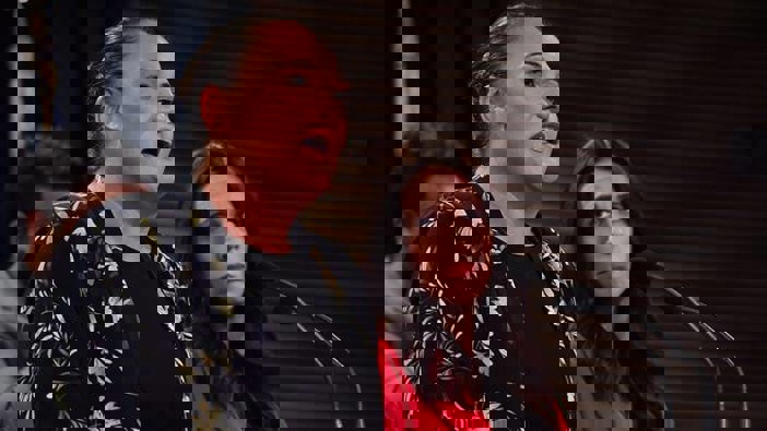 Social Development Minister Carmel Sepuloni and Prime Minister Jacinda Ardern. (Photo / NZ Herald)