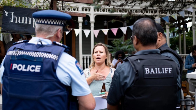 Hum community hub leader Rosie Armitage was served with an eviction notice last month. (Photo / Dean Purcell)