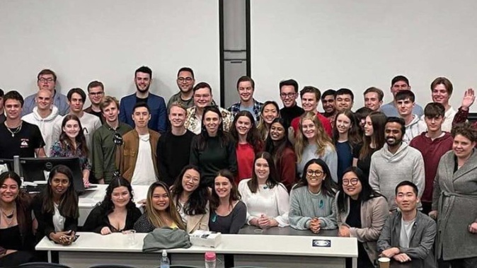 Prime Minister Jacinda Ardern dropped in at the Young Labour conference in Auckland at the weekend. Photo / Facebook