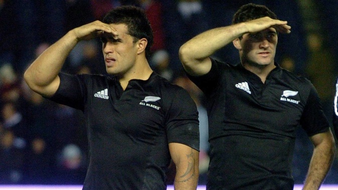 Former All Blacks Liam Messam and Stephen Donald will be searching for talent on a new reality TV show. (Photo / Photosport)