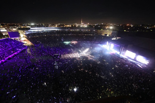 Last year Six60 performed to 50,000 fans at Eden Park. (Photo / AP)