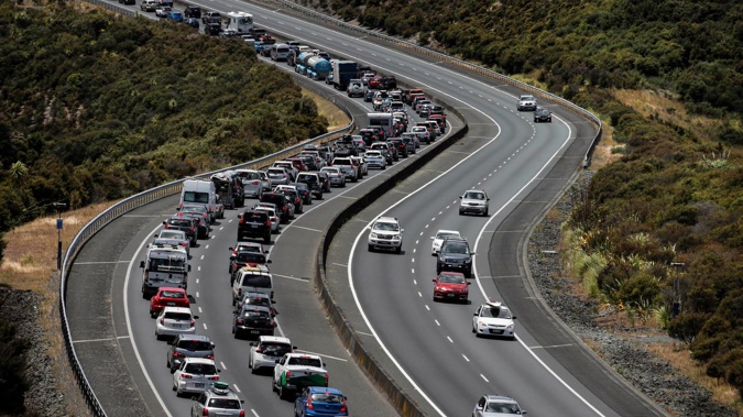 Bumper-to-bumper traffic already building up after long weekend