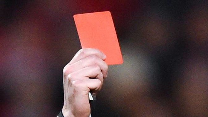 Two players were red carded during a football match in Gisborne on Saturday. (Photo / Doug Sherring)