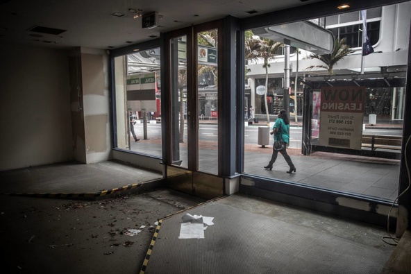 Vacant retail premises on Auckland's Queen St. (Photo / Michael Craig)