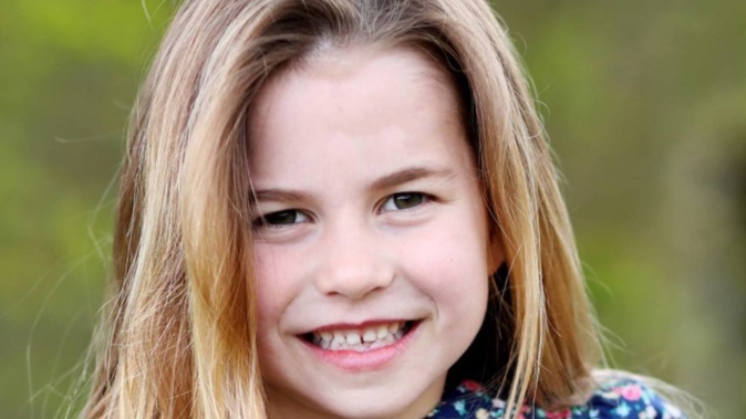 The latest image of Princess Charlotte to mark her 6th birthday. Photo / Duchess of Cambridge, UK Press Association