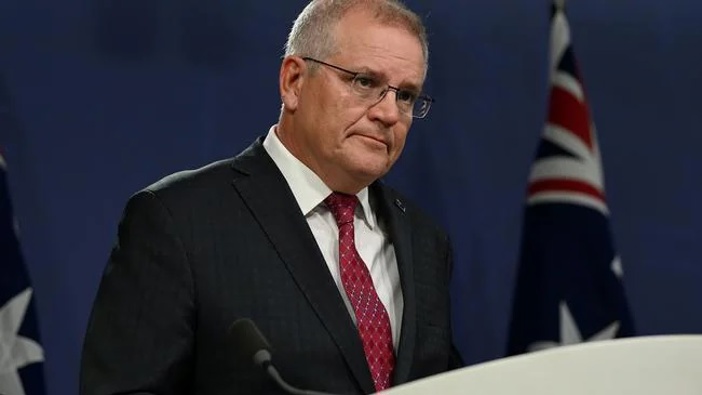 Scott Morrison is facing criticism from many sides over the suspension of flights from India to Australia. (Photo / News Corp Australia)