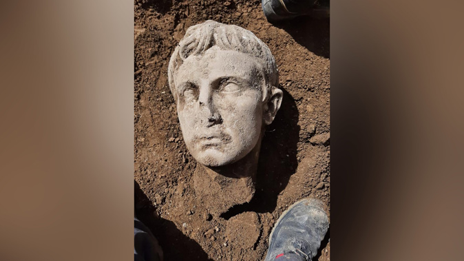 Emperor Augustus' bust. (Photo / CNN)