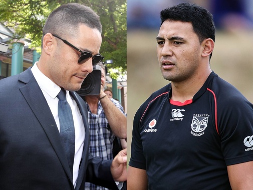 Jarryd Hayne and Krisnan Inu were teammates at the Parramatta Eels between 2007 and 2010. (Photos / Getty Images)