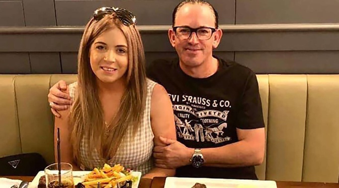 Carlo Massetti and his ex-partner Daniell Prebble. Three-time lotto winner, Massetti claims to have been to hell and back. Photo / Supplied
