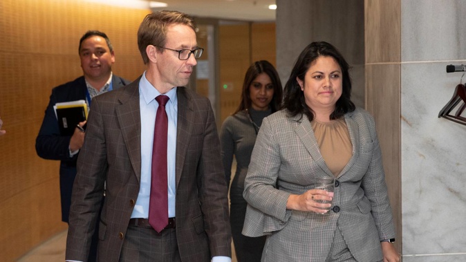 Director general of health Dr Ashley Bloomfield and Associate Minister of Health Dr Ayesha Verrall arriving for a vaccine rollout and Covid-19 response update recently. Photo / Mark Mitchell