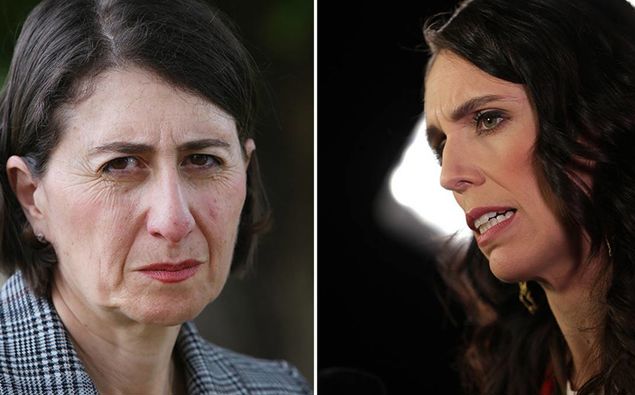 Gladys Berejiklian and Jacinda Ardern. (Photo / NZ Herald)