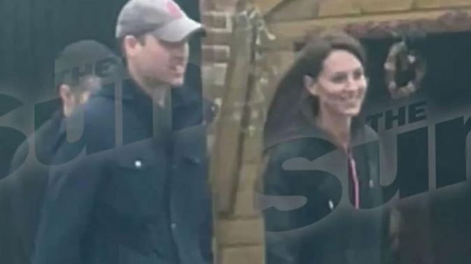 Kate Middleton has been photographed in public for the first time since her surgery, in an image published by The Sun.