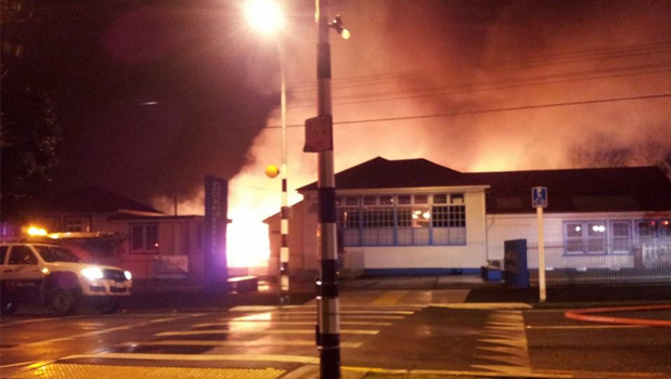 Paraparaumu school fire (via Facebook)