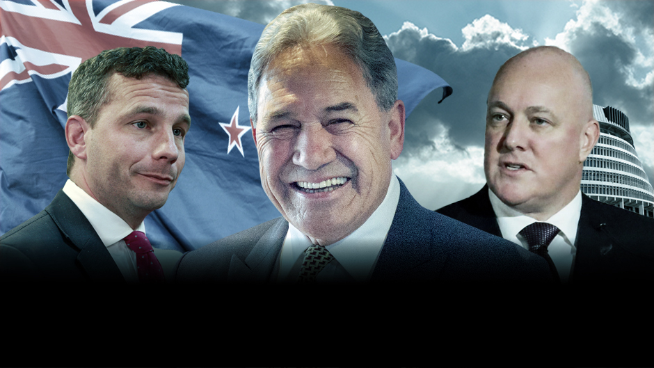 The coalition partners of Christopher Luxon, David Seymour and Winston Peters