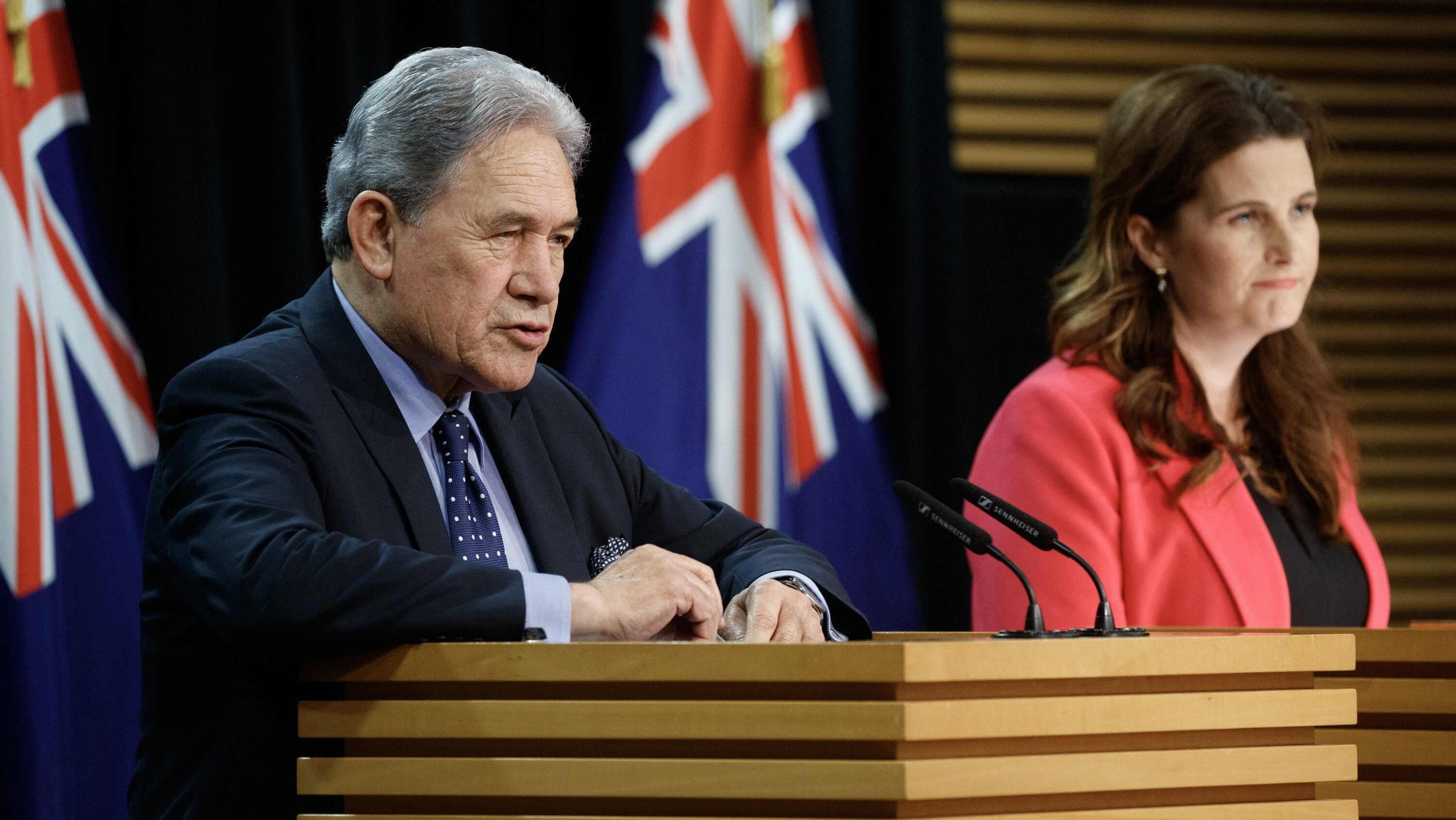 NZ First leader Winston Peters has used the agree to disagree clause over the Government's immigration announcement. Photo / Mark Mitchell