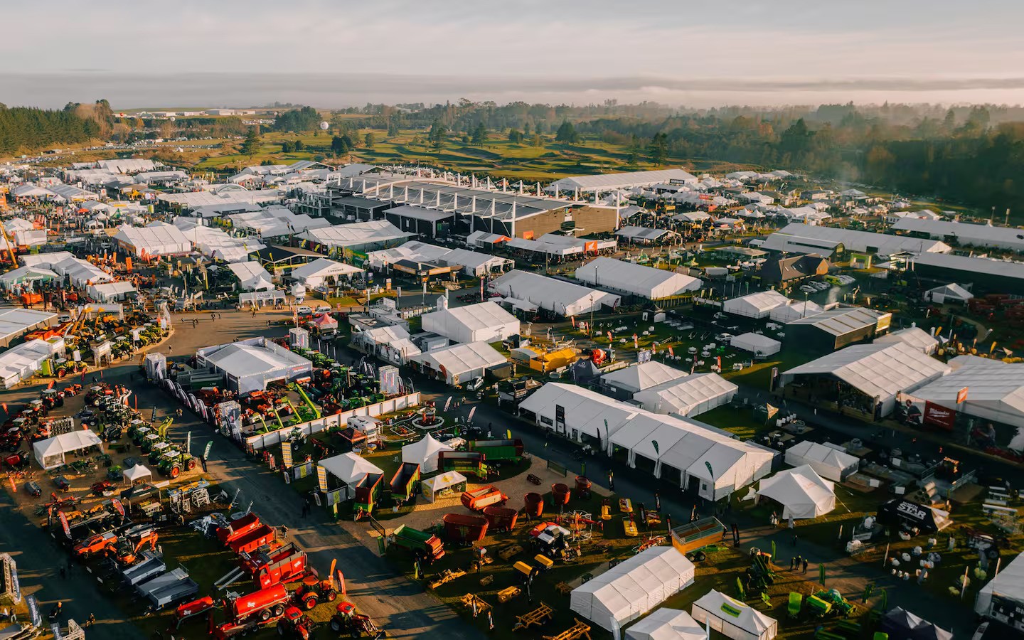 The Fieldays site at Mystery Creeks Events Centre, Hamilton.