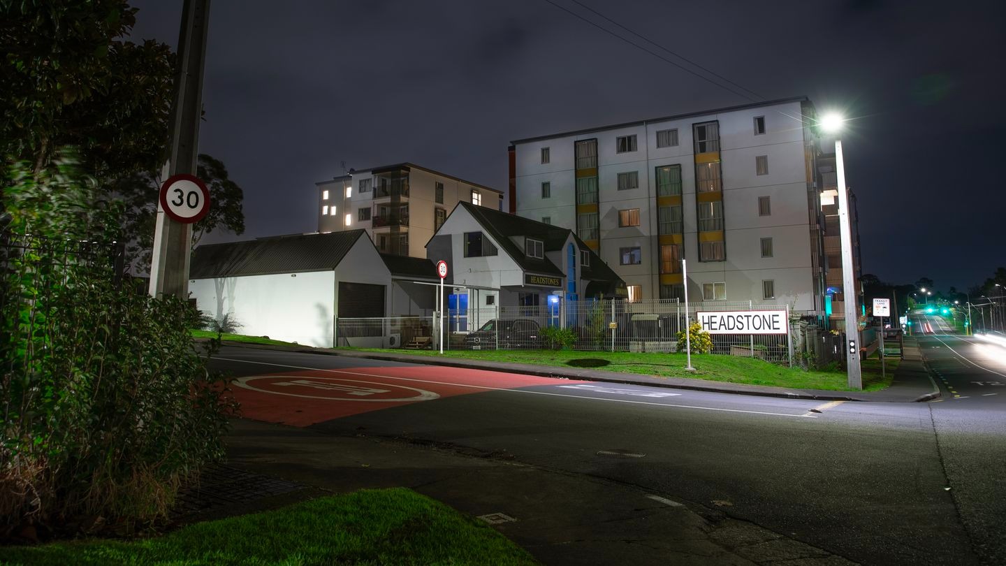 The intersection of Atkinson Ave / Albion Rd, Otahuhu. Photo / Hayden Woodward