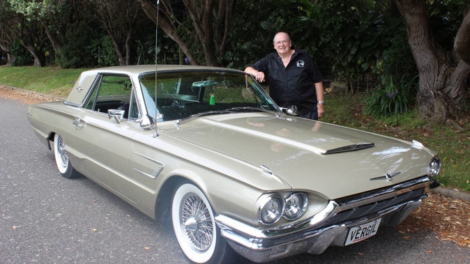 Dave Frost and his 1965 Ford Thunderbird. Photo / David Haxton