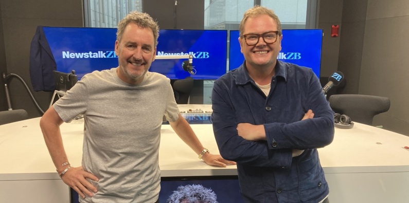 Mike Hosking and Alan Carr. Photo / Newstalk ZB