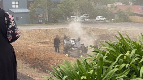 One person seriously injured following single-vehicle crash in Epsom, central Auckland