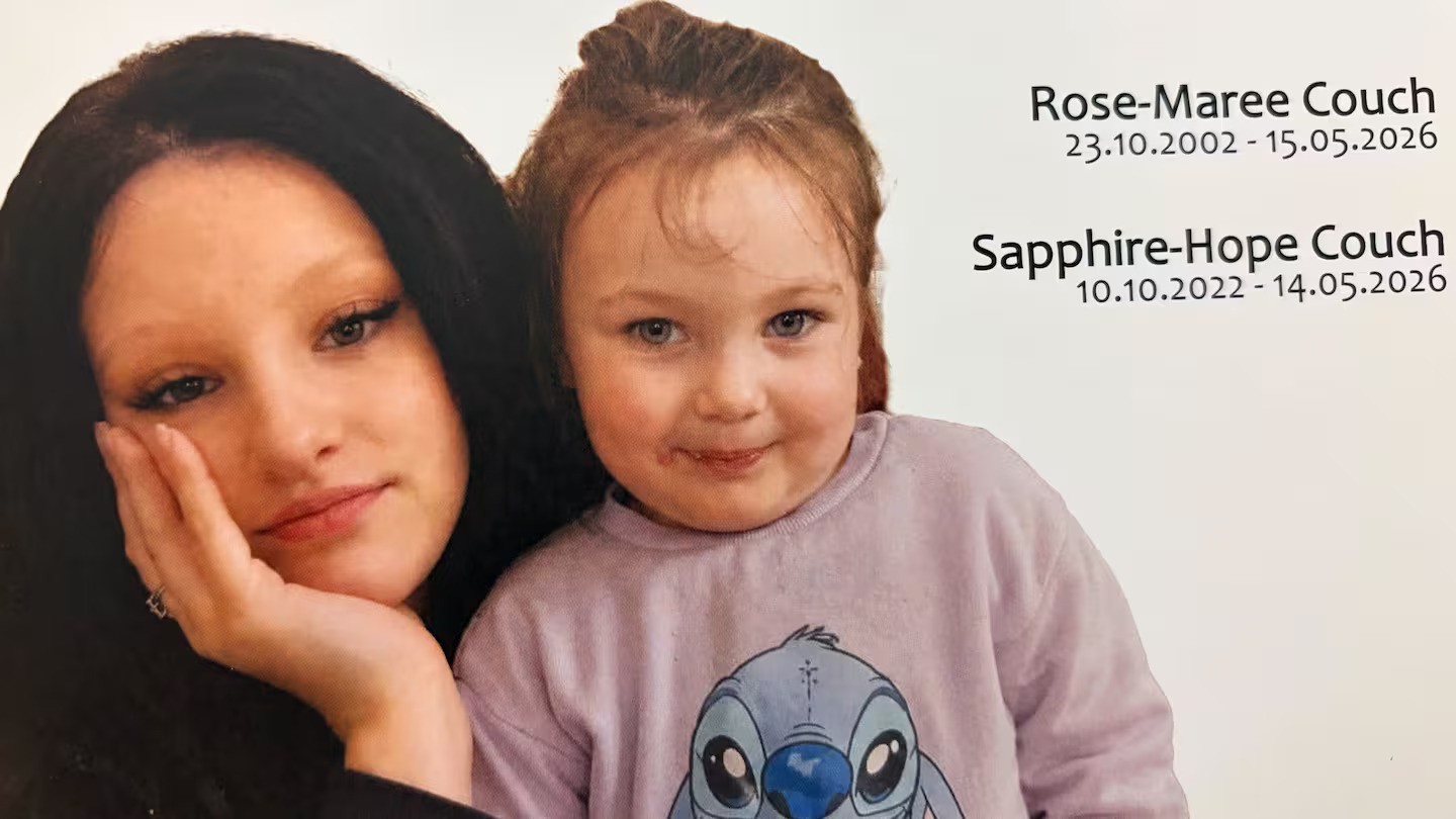Hundreds farewell mother and toddler after Christchurch house fire tragedy