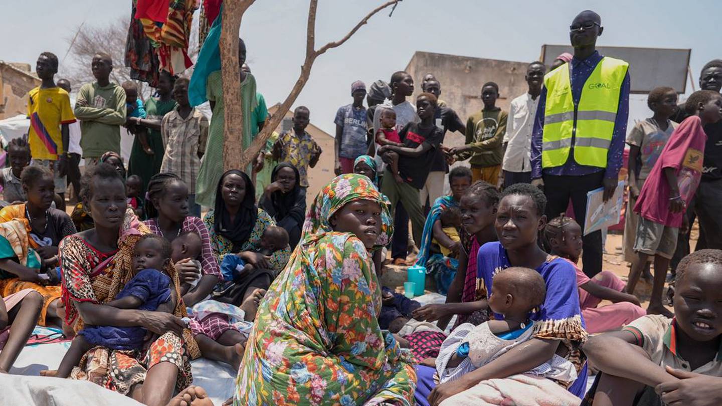 South Sudanese who fled from Sudan at a transit centre in Renk, South Sudan, in May this year. According to the UN migration agency, more than 4.5 million people have been displaced inside Sudan, while over 1.2 million others sought refuge in neighbouring countries. Photo / AP