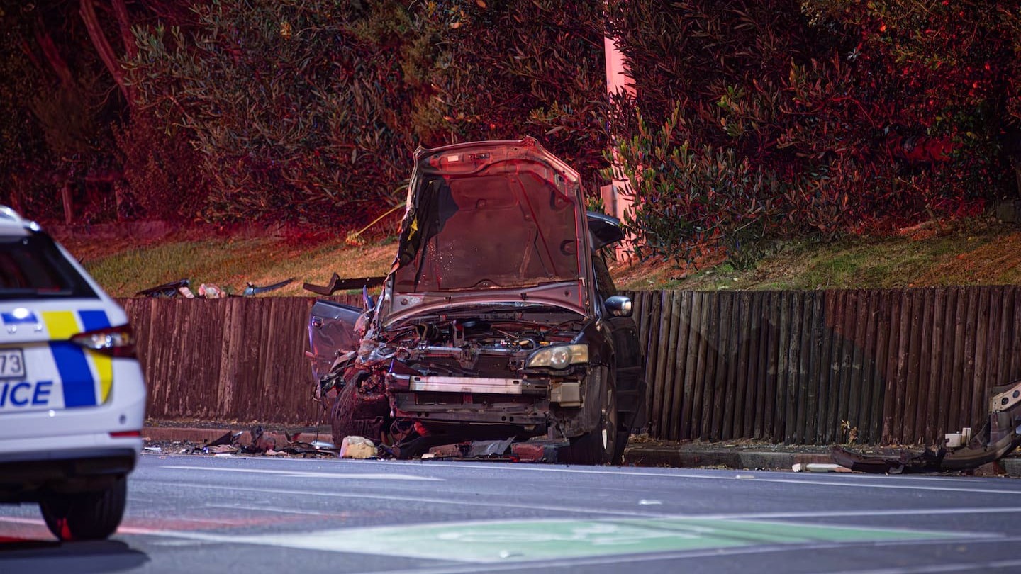 One person dies in head-on Auckland crash, two others hospitalised