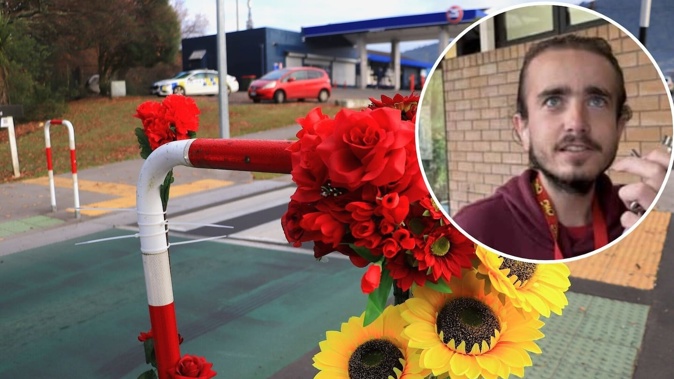 Paige Johnson, inset, died after being hit by a motorcycle on Edmund Rd on June 15. Photo / Ben Fraser