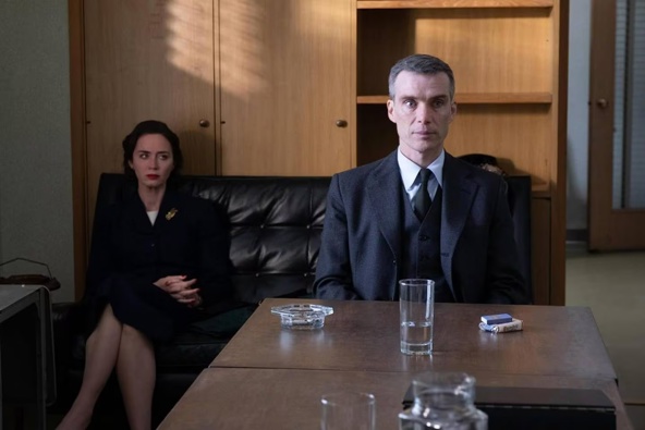 Emily Blunt as Kitty Oppenheimer and Cillian Murphy as J. Robert Oppenheimer. Photo / Universal Pictures