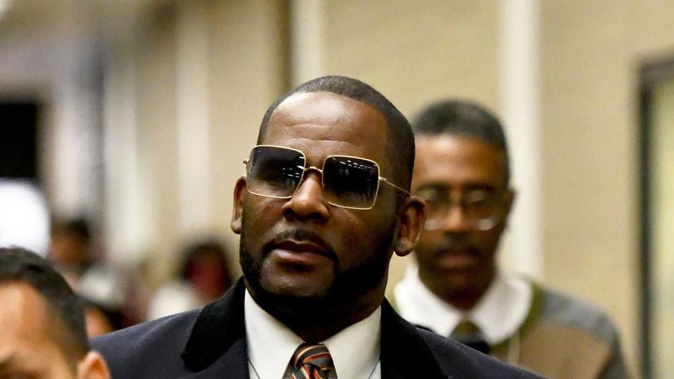 R Kelly, 55, was found guilty on three counts of child pornography and three counts of child enticement. Photo / AP