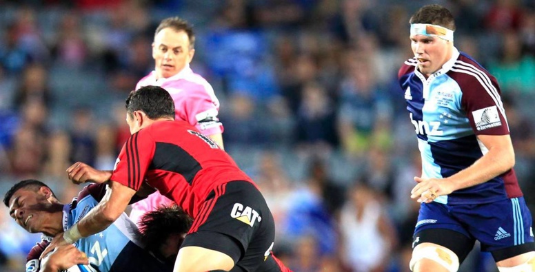 The fierce rivalry between the Blues and the Crusaders will take centre stage. Photo / Getty Images