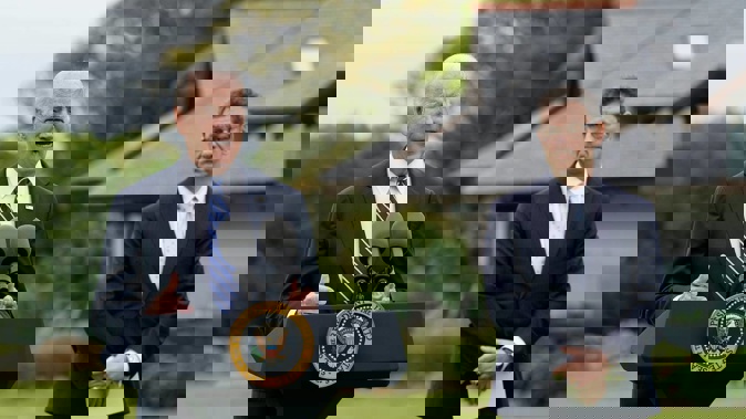 President Joe Biden speaks about his administration's global Covid-19 vaccination efforts ahead of the G-7 summit. Photo / AP