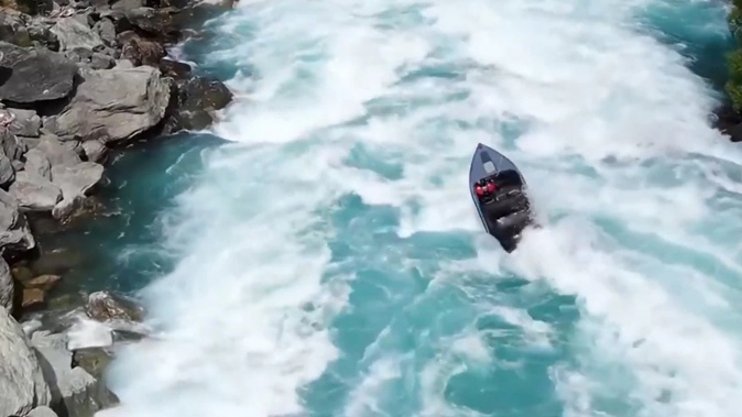 Timothy Dermott O’Sullivan was sentenced in the Queenstown District Court on a charge of entering a prohibited area on the Kawarau River, near Gibbston. Photo / Paul McBreen, via YouTube