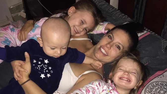 Slain mum Hannah Clarke with her children.