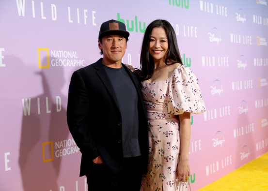 Jimmy Chin and Chai Vasarhelyi at National Geographic Documentary Films' premiere of "Wild Life" at the Samuel Goldwyn Theatre on May 23, 2023 in Beverly Hills, California. Photo / Getty