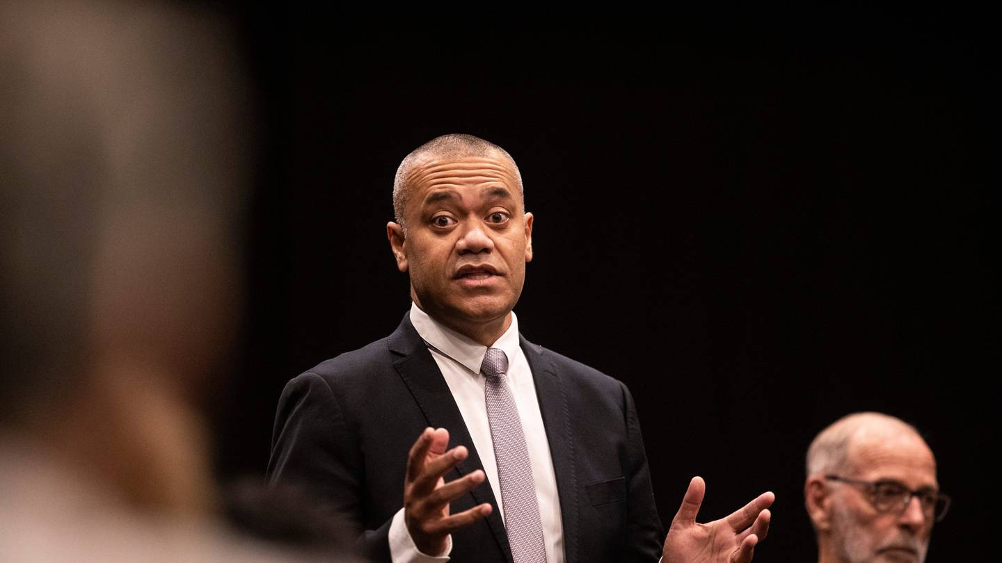 Auckland mayoral Candidate Efeso Collins' free public transport policy has been attacked by the Auckland Ratepayers' Association. (Photo / Greg Bowker)