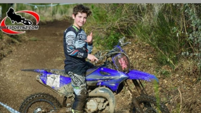 Eli was competing in a club day competition at the Pukekohe Motorcycle Club when he suffered “serious head trauma”. Photo / Givealittle