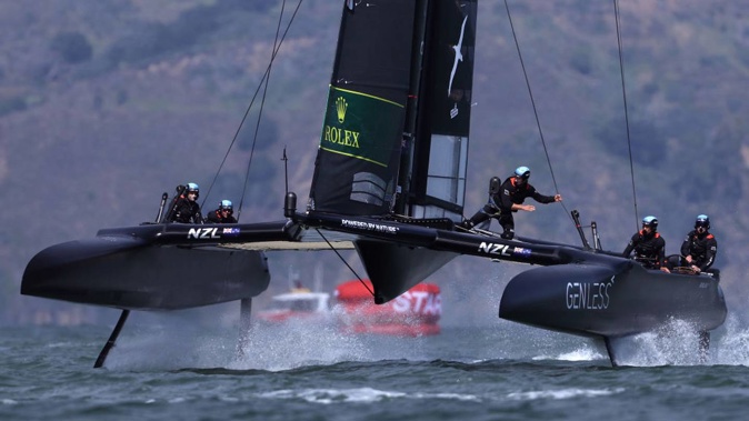 The New Zealand Sail GP team. Photo / Getty