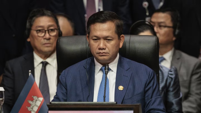 Cambodia's prime minister Hun Manet says 20 soldiers have been killed and several others injured in an ammunition explosion at a base in the southwest of the country. Photo / Pool Photo via AP