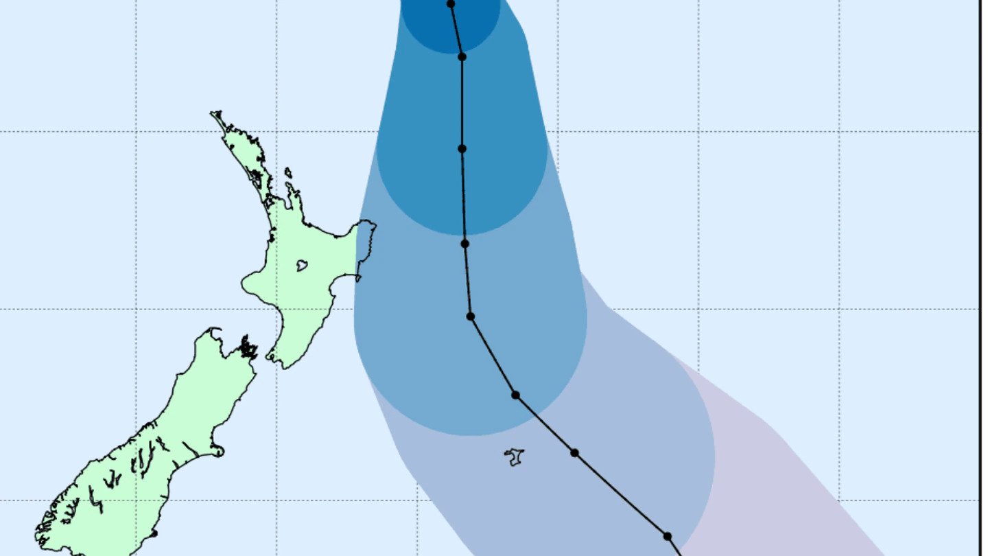 The cyclone is expected to hit later today. Photo / MetService