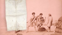 A rare document showing early British colonisers buying land in the Hauraki Gulf has surfaced for auction in London.