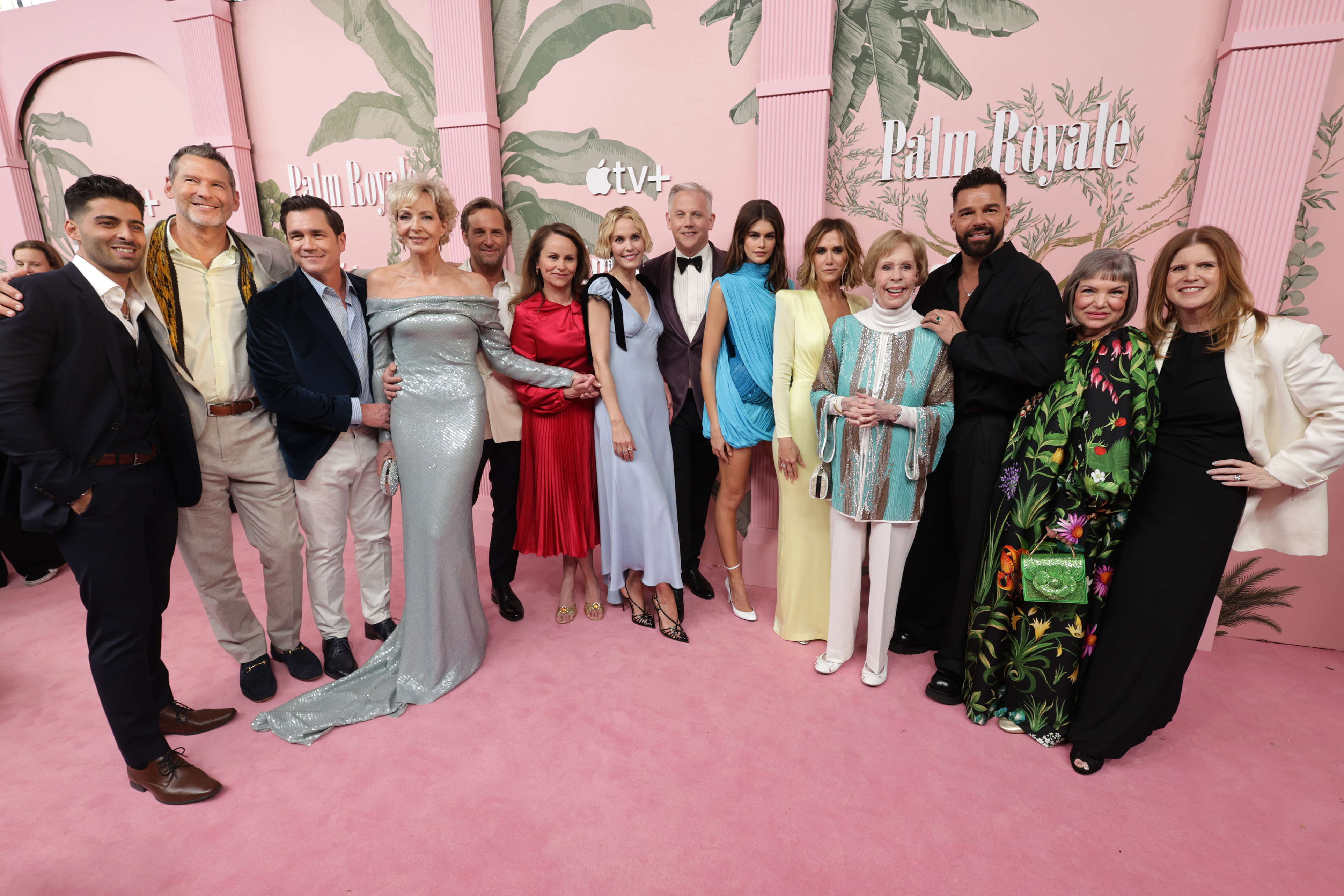 Part of the cast and production team for Palm Royale. Photo / Getty Images