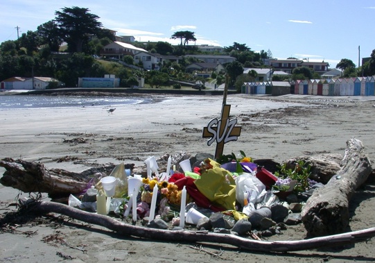 The scene of Susanna Brown's stabbing at Titahi Bay beach in 2005. Photo / NZME