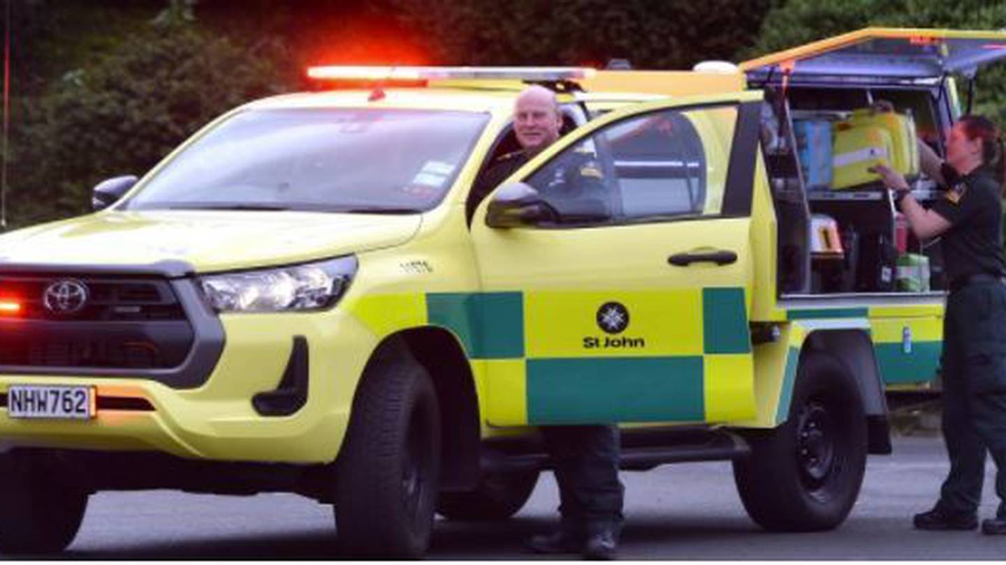 St John intensive care paramedics Pat Bain and Jenetta Johnson check the new rapid response vehicle that will be used in Dunedin. (Photo / Peter McIntosh, ODT)